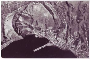 Postales: Santa Cruz de la Palma: Vista aérea. Trabajos Fotográficos Aéreos S.A. Circulada (Años 50 - 60)